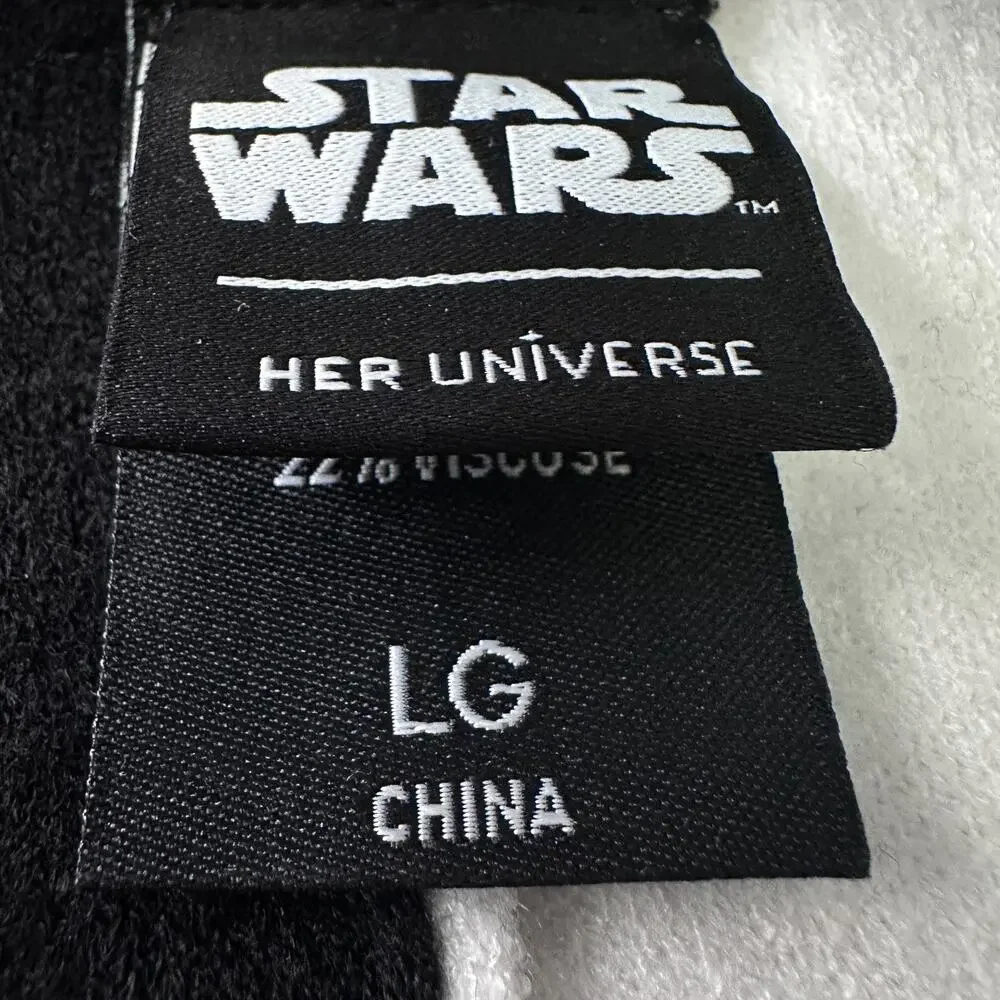 Her Universe Star Wars Rebel Empire Icon Cardigan Women's Large Black White Knit - Picture 6 of 10